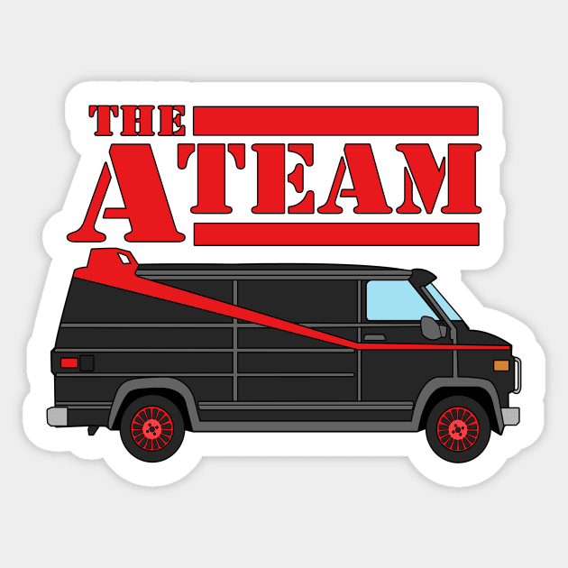 The A Team Van Sticker by nataliawinyoto